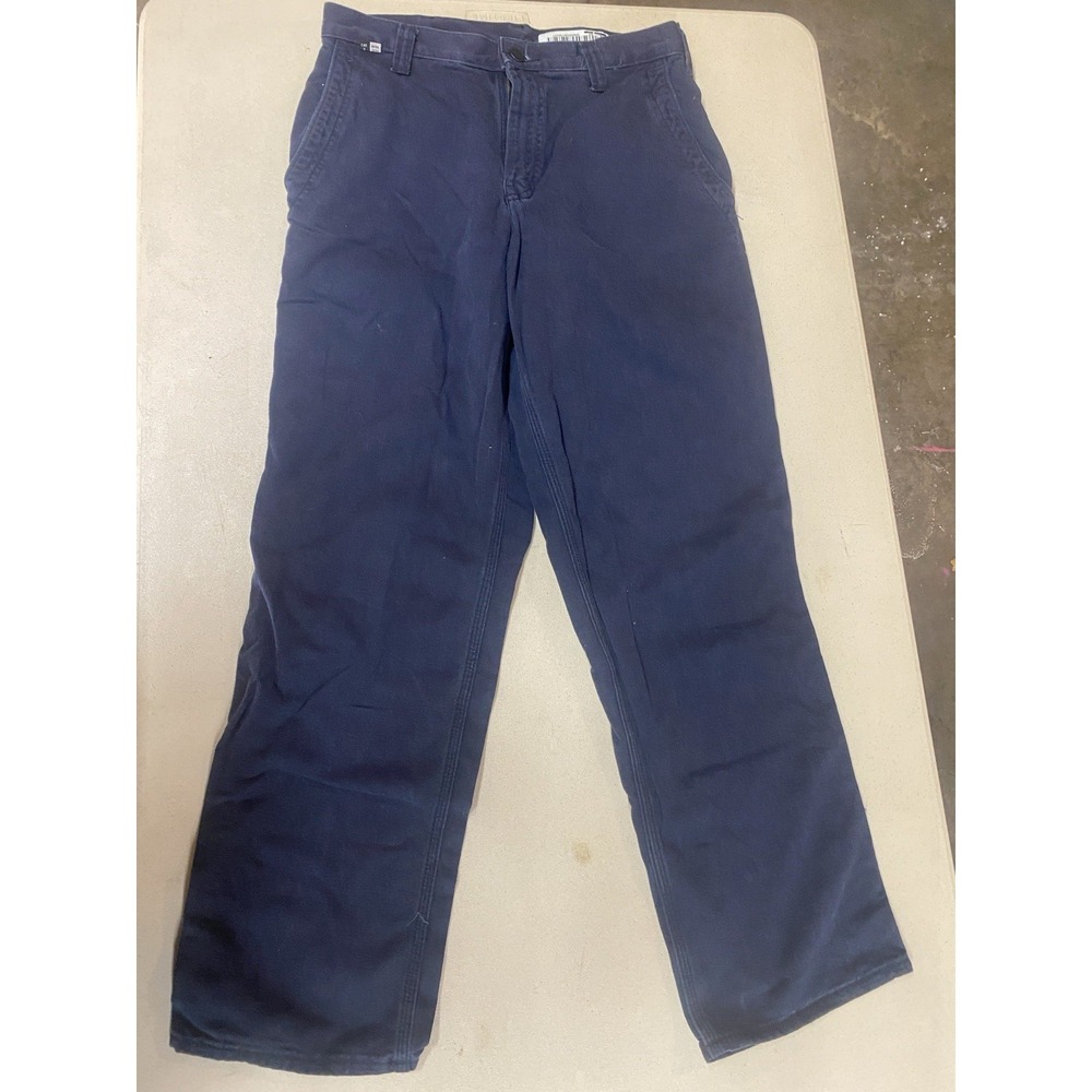 Carhartt FR 371-20 Blue Flame Resistant Work Pants Mens 30 X 30 (2 Pairs)